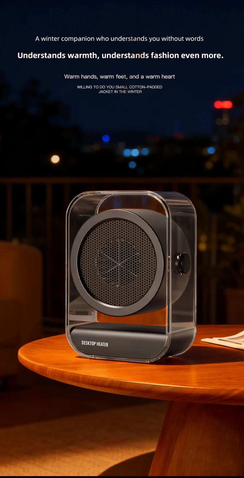 Portable Mini Desktop Electric Heater | Energy-Saving Warmer for Office & Home