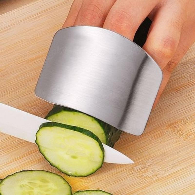 Stainless Steel Finger Protector Guard – Safe & Fast Chopping