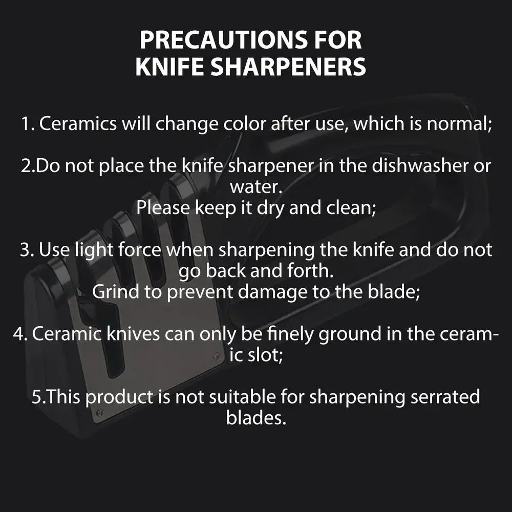 4-in-1 Portable Kitchen Knife Sharpener
