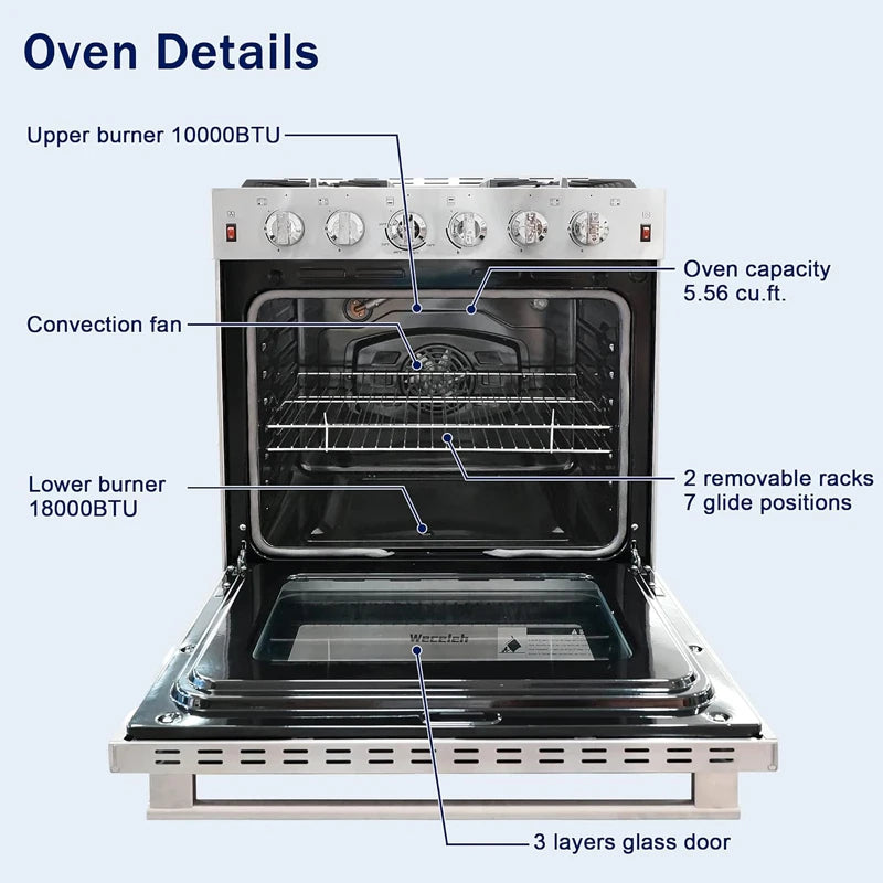 90cm Built-In Electric Oven – 109L Multi-Function with Digital LED Control & Triple Glass Door