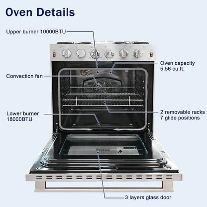 90cm Built-In Electric Oven – 109L Multi-Function with Digital LED Control & Triple Glass Door