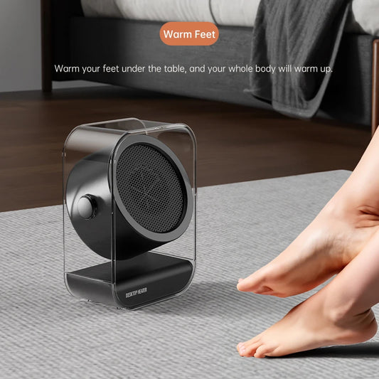 Portable Mini Desktop Electric Heater | Energy-Saving Warmer for Office & Home
