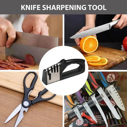 4-in-1 Portable Kitchen Knife Sharpener