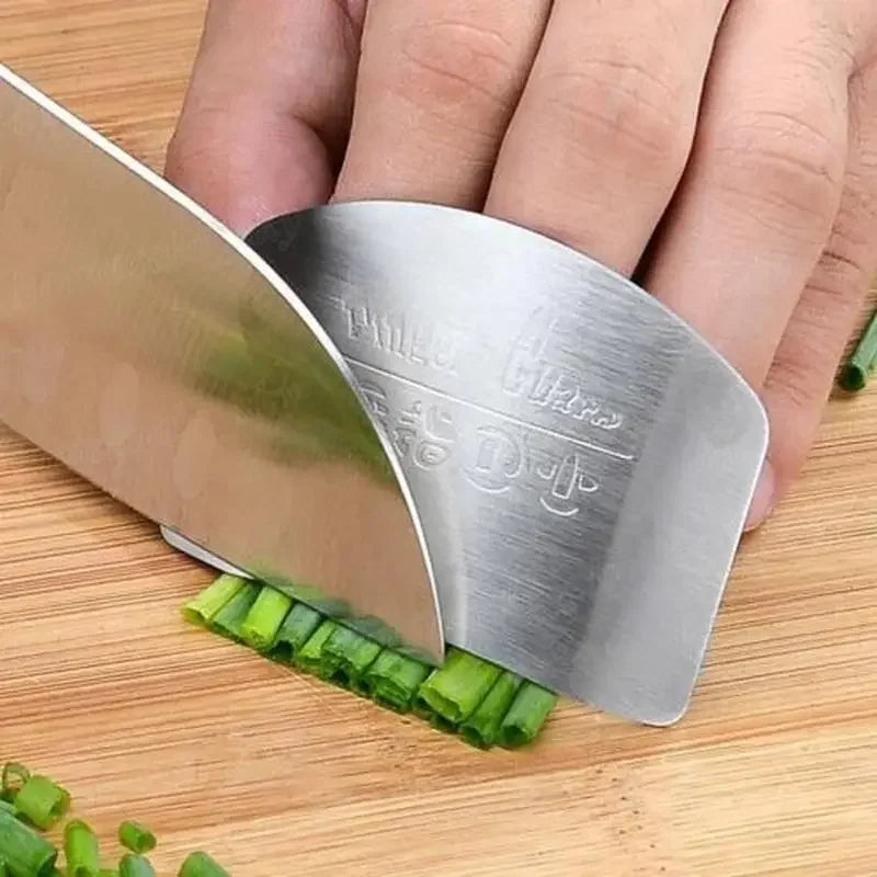 Stainless Steel Finger Protector Guard – Safe & Fast Chopping