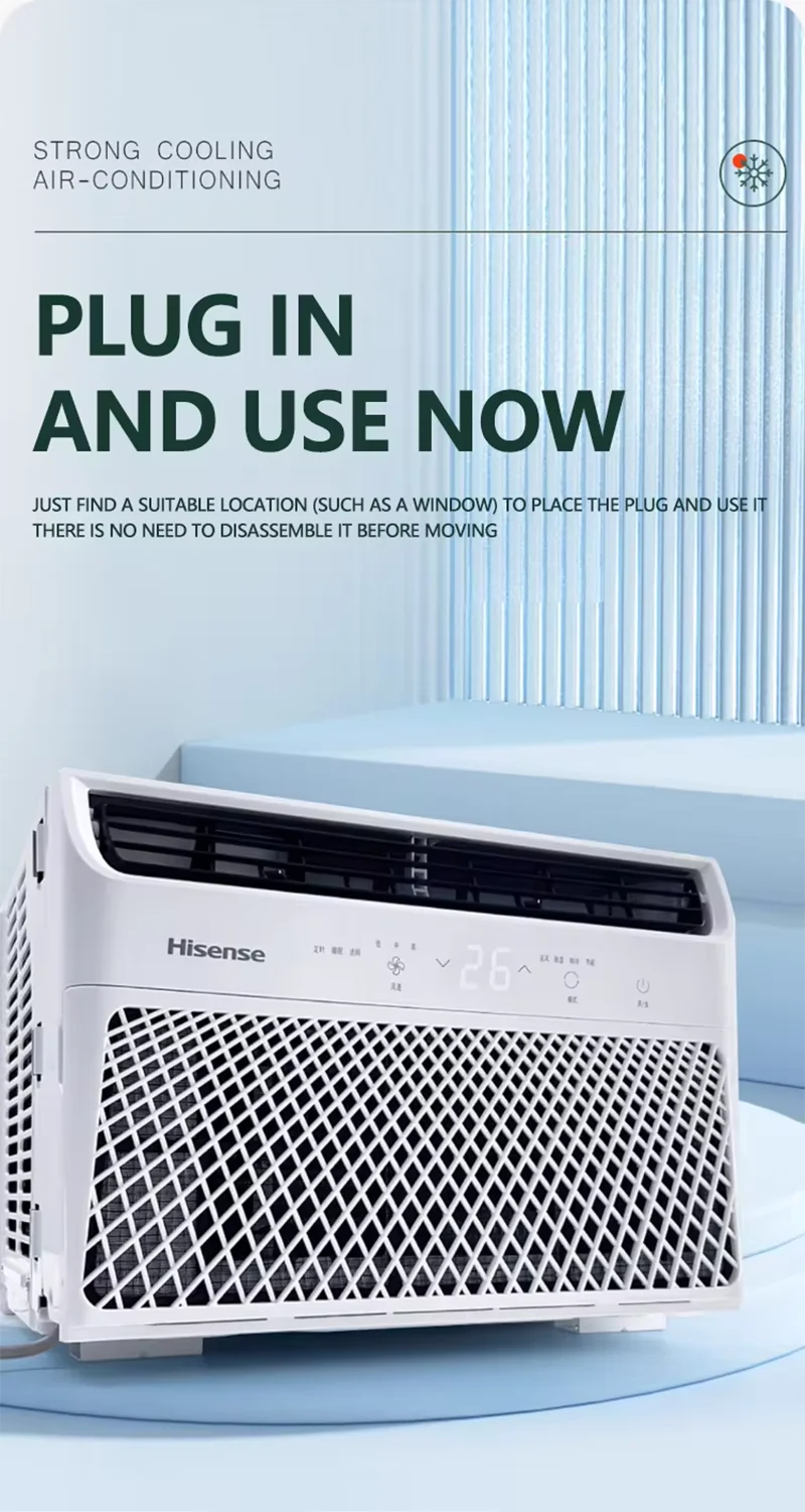 Window Air Conditioner 12000 BTU – 1.5HP Inverter AC with R32 Refrigerant & LCD Display for Home & Office