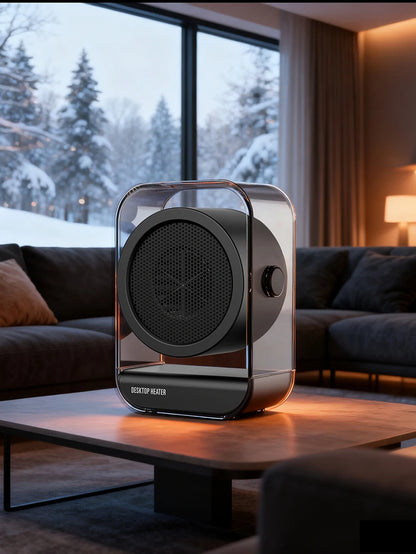 Portable Mini Desktop Electric Heater | Energy-Saving Warmer for Office & Home