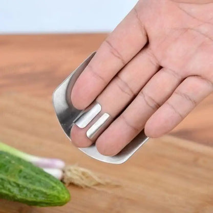Stainless Steel Finger Protector Guard – Safe & Fast Chopping
