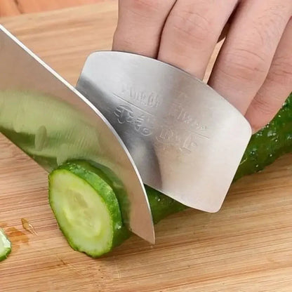 Stainless Steel Finger Protector Guard – Safe & Fast Chopping