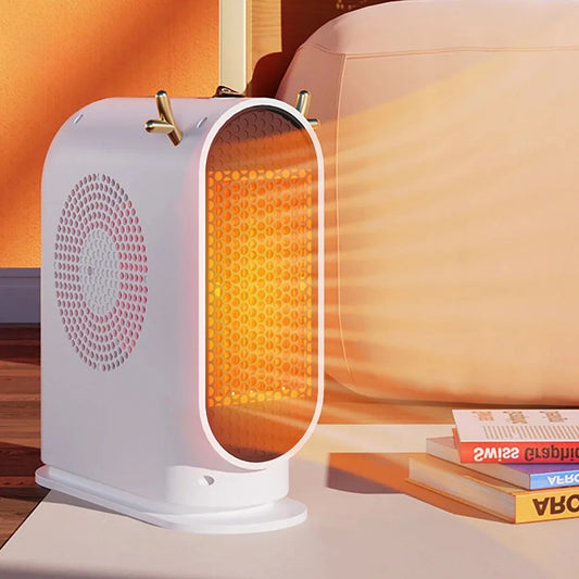 Compact 500W Electric Space Heater – Fast Heating, Smart Thermostat, Overheat Protection for Desk & Home