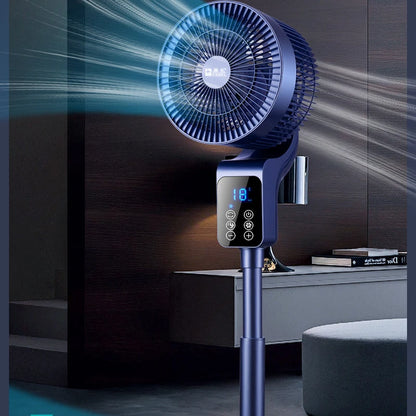 Smart Standing Floor Fan with Remote – 3 Speeds, Adjustable Height, Timer & Aromatherapy for Home & Office