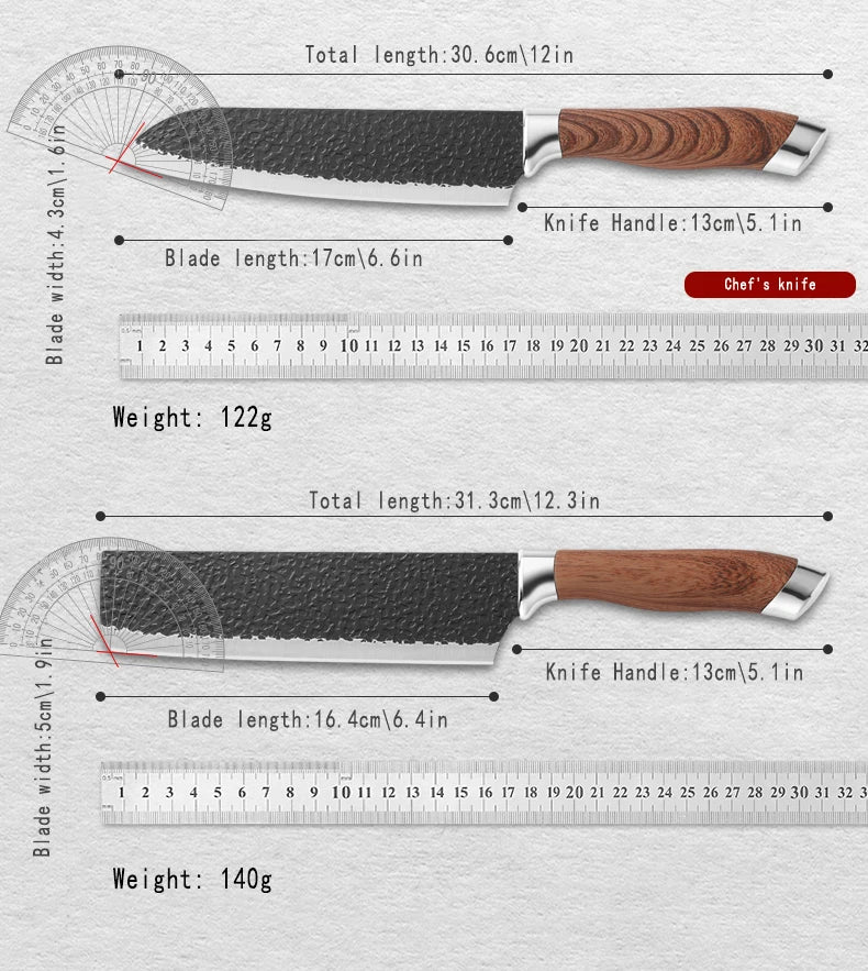 Professional Stainless Steel Chef Knife – Sharp, Balanced & Versatile