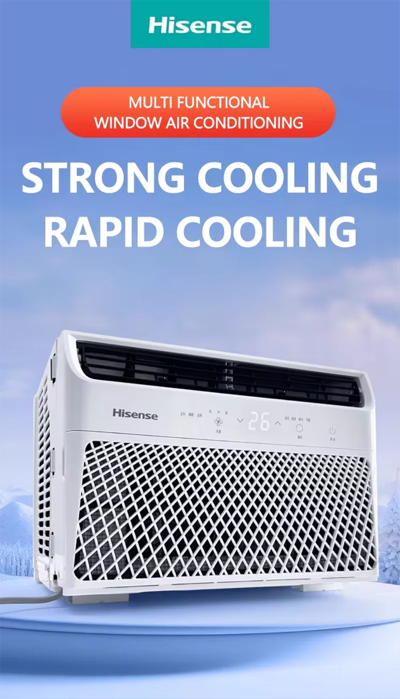 Window Air Conditioner 12000 BTU – 1.5HP Inverter AC with R32 Refrigerant & LCD Display for Home & Office